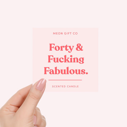 Forty & Fabulous Candle